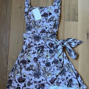 New with tag aritzia wilfred large womens mini wrap skirt dress